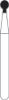 FG Diamond Burs - ROUND  with COLLAR (002)  -  Size 016 MEDIUM Grit  (5/pack)