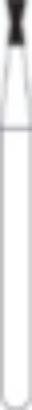 Picture of FG Diamond Burs - INVERTED CONE  with COLLAR (019)  -  Size 010 MEDIUM Grit  (5/pack)
