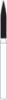 Picture of FG Diamond Burs - FLAME (249)  -  Size 014 FINE Grit  (5/pack)