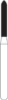 Picture of FG Diamond Burs - TORPEDO TAPERED (298)  -  Size 018 FINE Grit  (5/pack)
