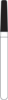 FG Diamond Burs - ROUND EDGE TAPER (545)  -  Size 016 MEDIUM Grit  (5/pack)