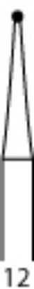 Picture of Tungsten Carbide Burs (Long Shank 26mm) - Round - Size 3 (5/pack)