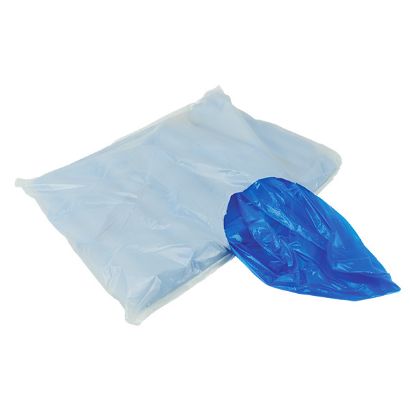 Picture of Heavy Duty Flat Pack Polythene Aprons - Blue (100)(21200023)