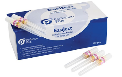 EasiJect Sterile Disposable Dental Needles (Imperial) 27G x 35mm (100/Box)