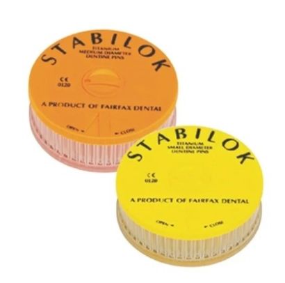 Picture of Stabilok Titanium Pins - Economy Kit - Small/Yellow/0.60mm (100 pins + drills)