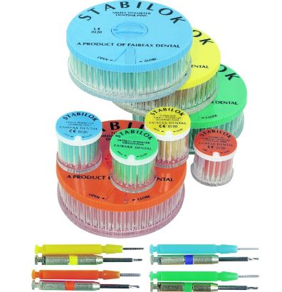 Picture of Stabilok Stainless Steel Pins - Economy Kit - Medium/Green/0.76mm (100 pins + drills)