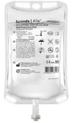 Picture of EURONDA Sterile Saline Solution (Sodium Chloride 0.9%) 250ML Bag